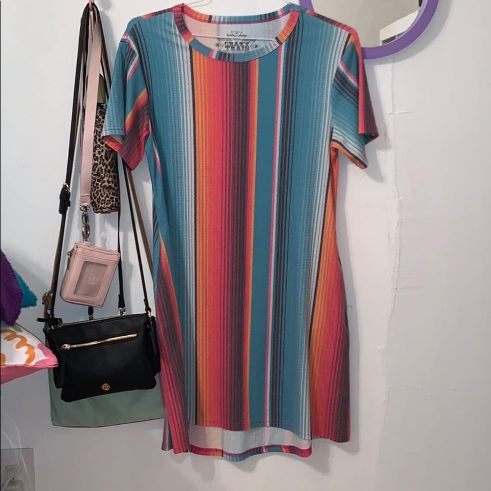 Sarape patterned dress